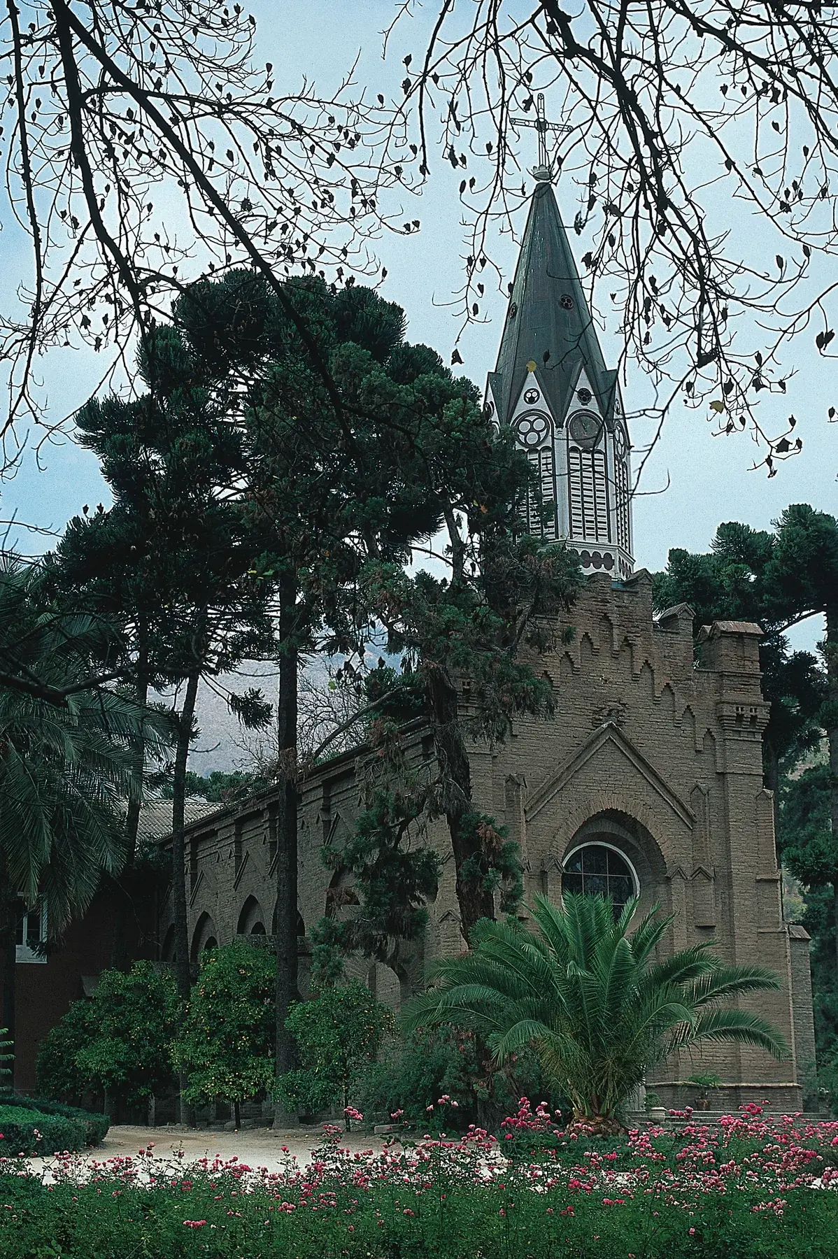 Historic chapel and park at Viña Santa Rita